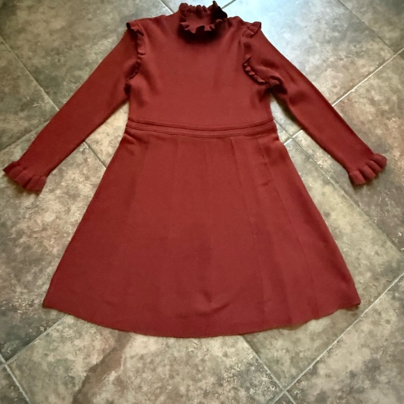 Hailey Lyn Burgundy Knit Dress - Picture 1 of 6